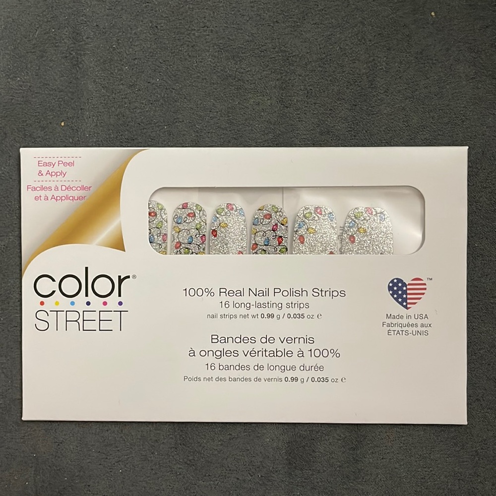 Color Street 100% Real Nail Polish Strips - Holiday De-Light